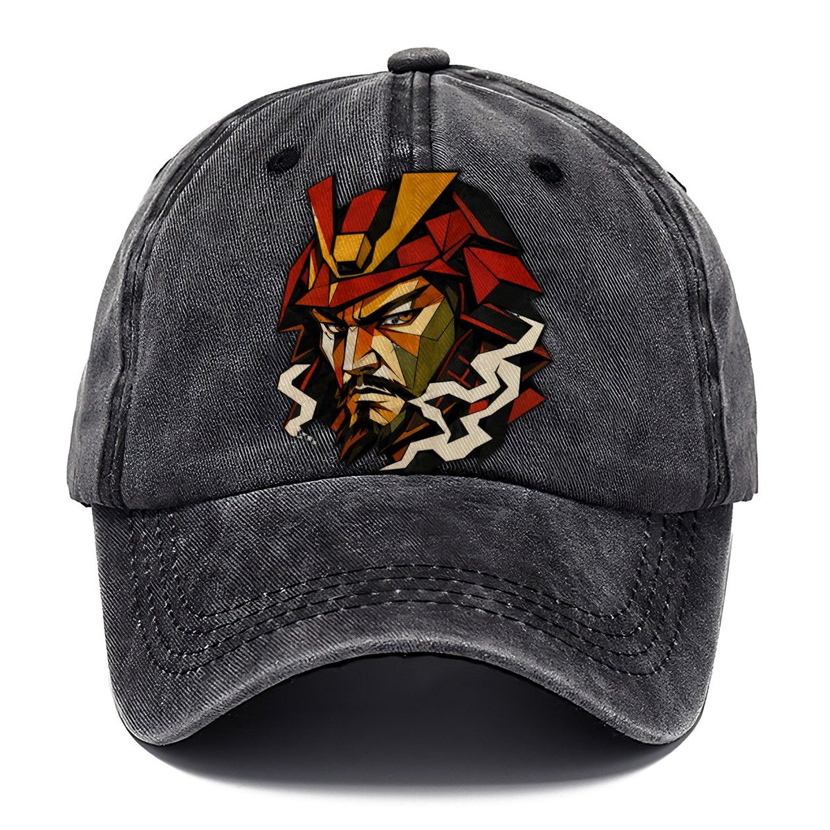 Samurai Helmet Portrait Classic Cap – Graphite