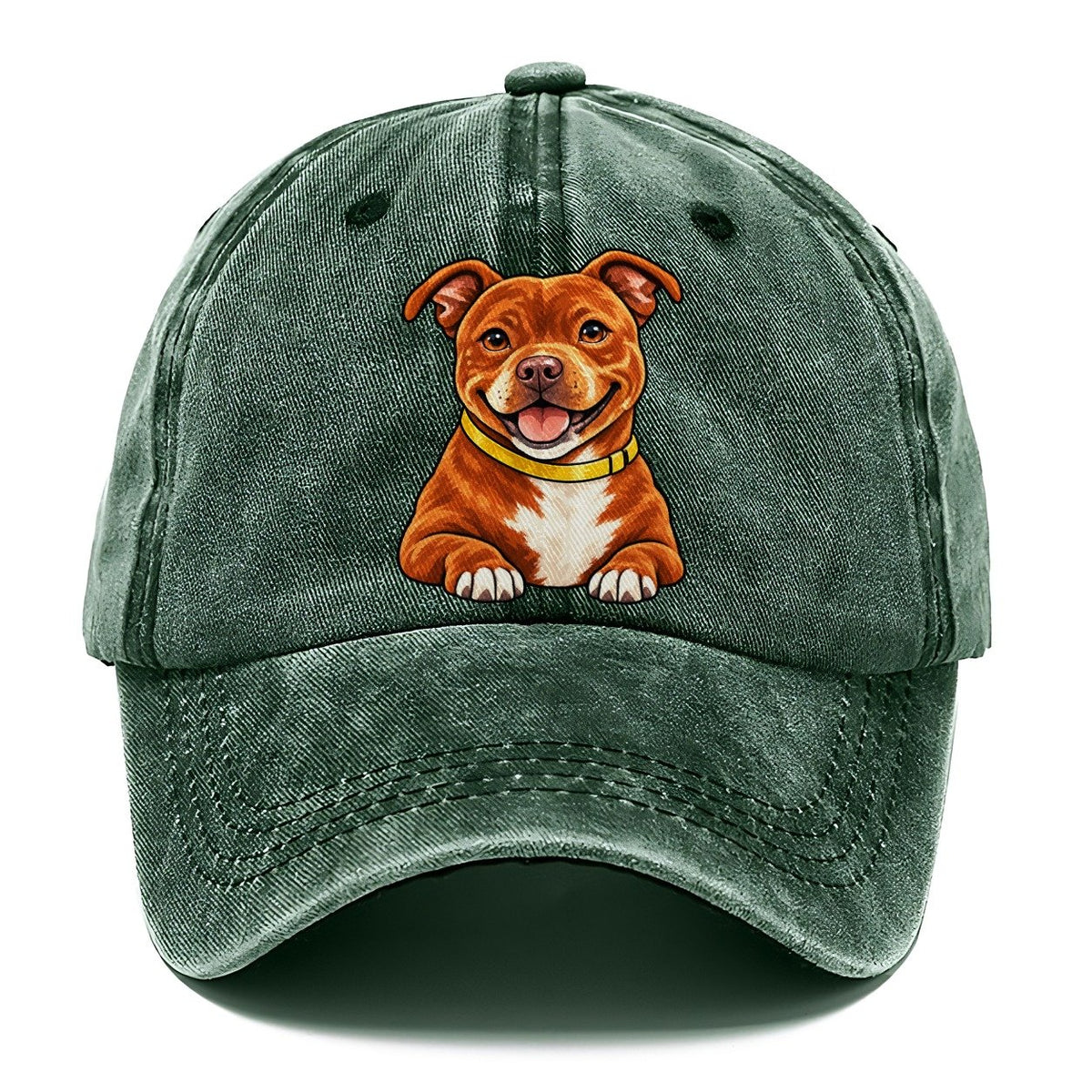 Red Staffy Classic Cap – Forest Mist