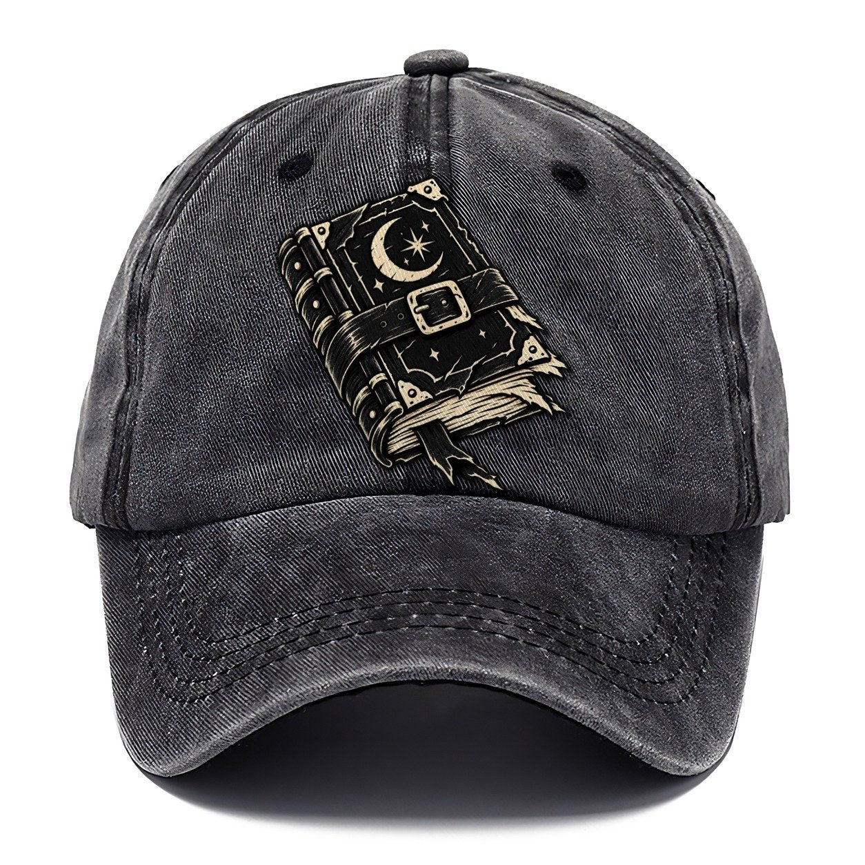Clasped Spellbook Witch Magic Classic Cap – Graphite