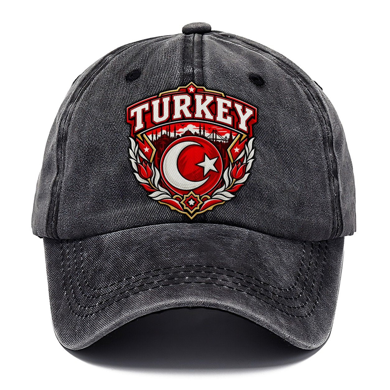 Turkey Retro Badge Country Logos Classic Cap – Graphite