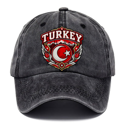 Turkey Retro Badge Country Logos Classic Cap – Graphite