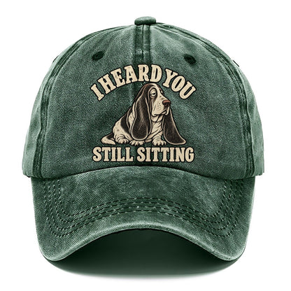 Basset Still Sitting Everyday Originals Classic Cap – Forest Mist