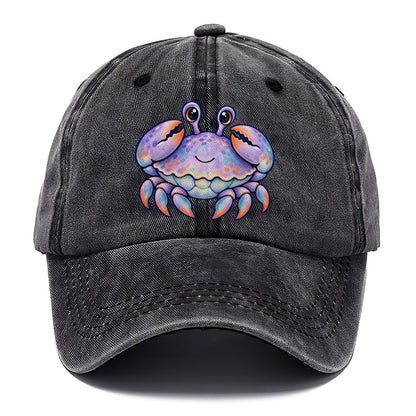 Crab Tucked Claw Hug Sea Sprite Classic Cap – Graphite
