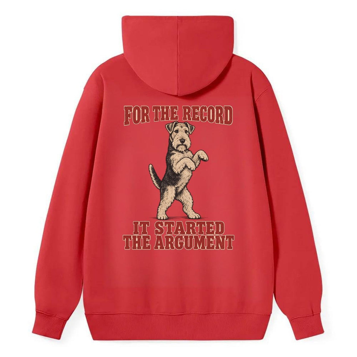 Welsh Terrier Dog Declarations Classic Pullover Hoodie – Red