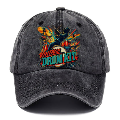 Vintage Drum Kit Music Instruments Classic Cap – Graphite