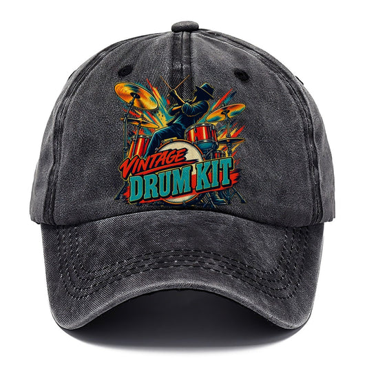 Vintage Drum Kit Music Instruments Classic Cap – Graphite