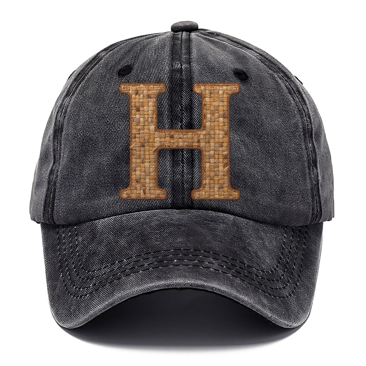 Woven Tweed H Monogram Classic Cap – Graphite