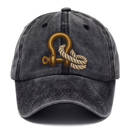 Bow Shackle And Coiled Rope Off Roading And Overlanding Classic Cap – Graphite