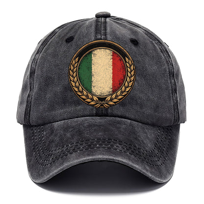 Italian Crest Classic Cap – Graphite