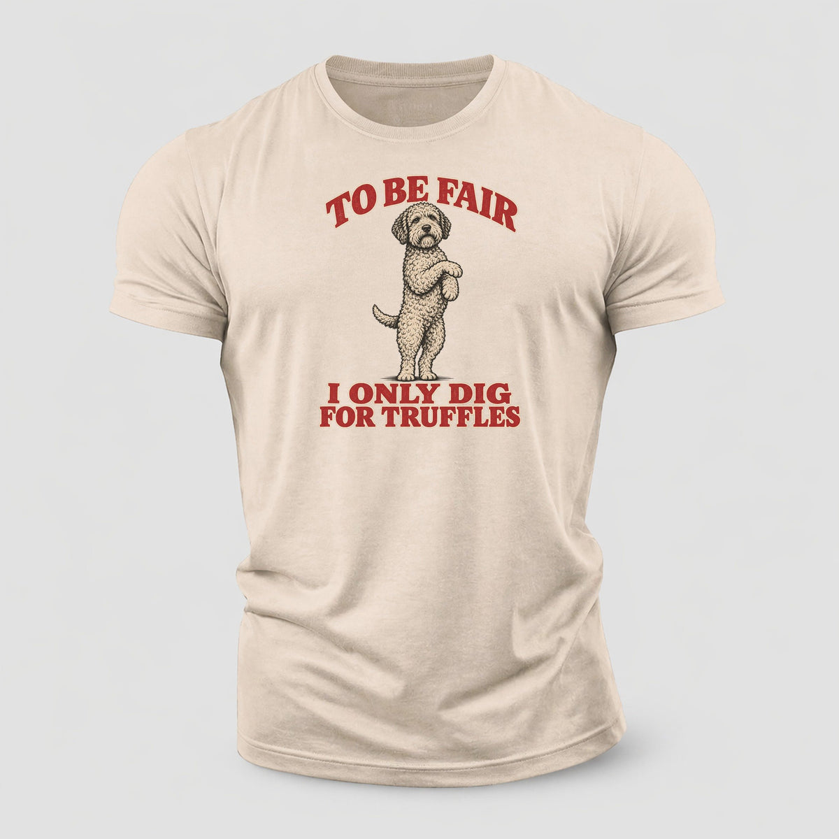 Lagotto Romagnolo Dog Declarations Cotton T-Shirt – Sand