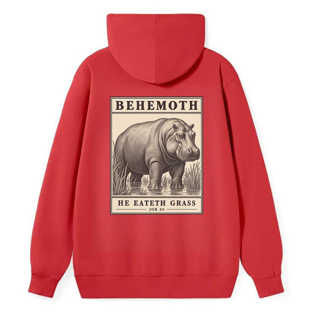 Behemoth Specimen Plate Creature Canticle Classic Pullover Hoodie – Red