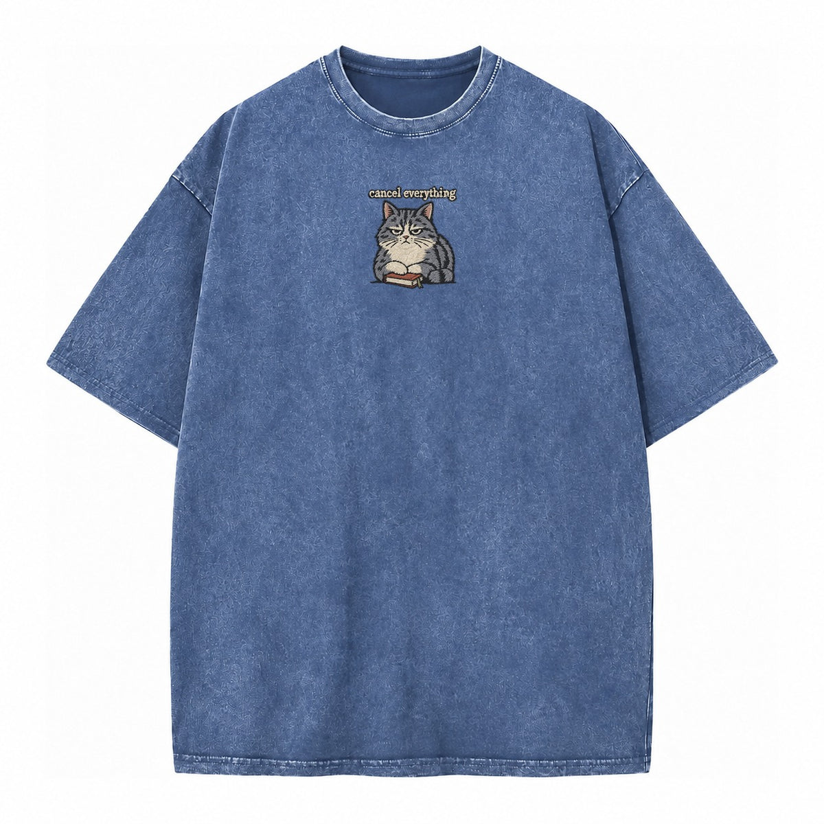 Cancel Everything Strongly Worded Vintage T-shirt – Washed Blue