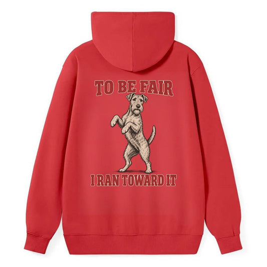 Irish Terrier Dog Declarations Classic Pullover Hoodie – Red
