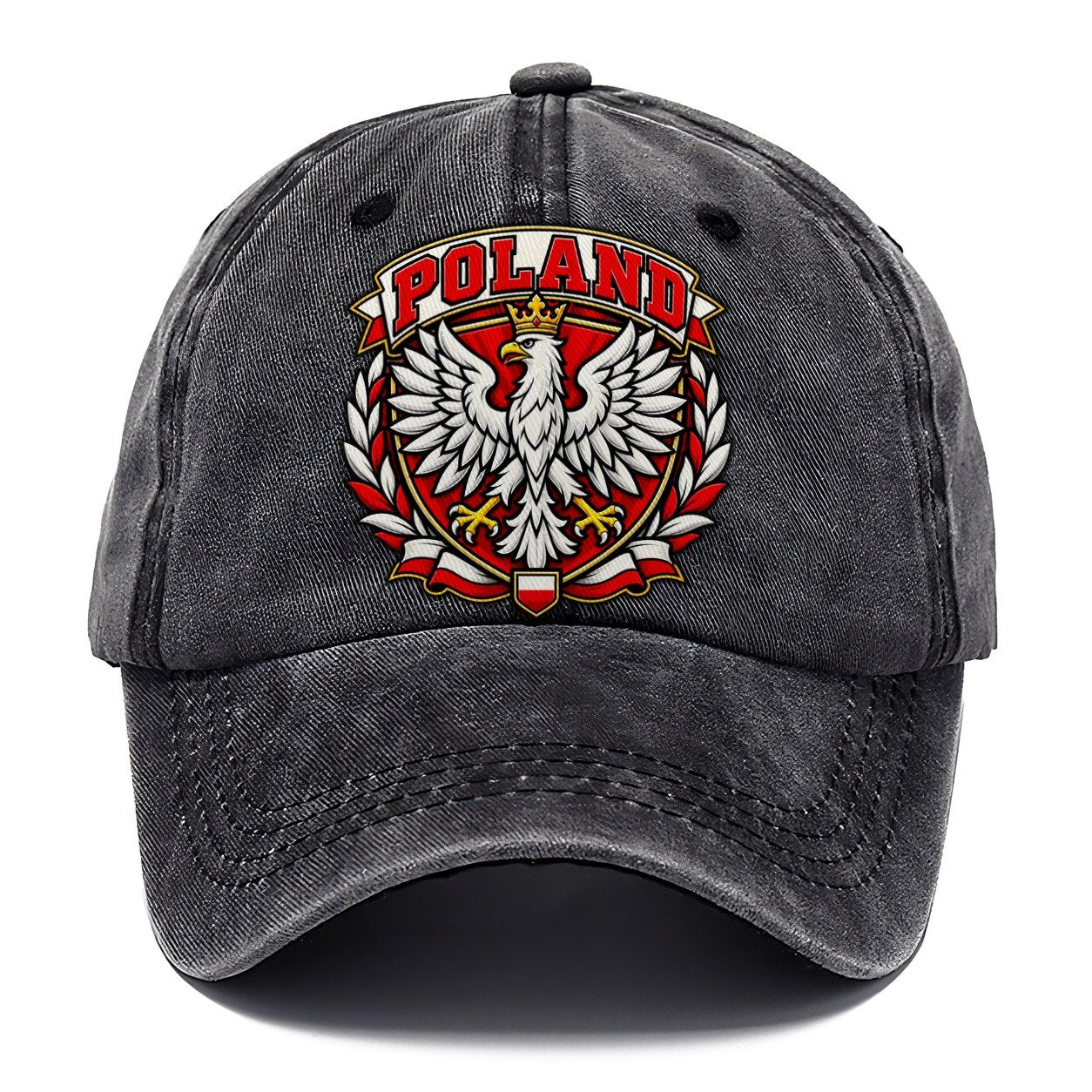 Poland Retro Badge Country Logos Classic Cap – Graphite