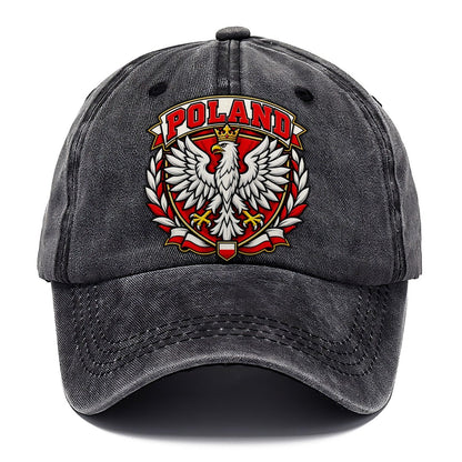 Poland Retro Badge Country Logos Classic Cap – Graphite