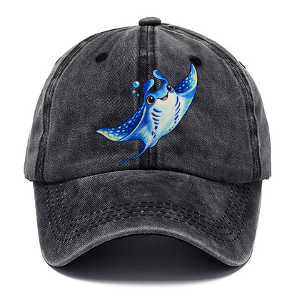 Manta Ray Upward Glide Sea Sprite Classic Cap – Graphite