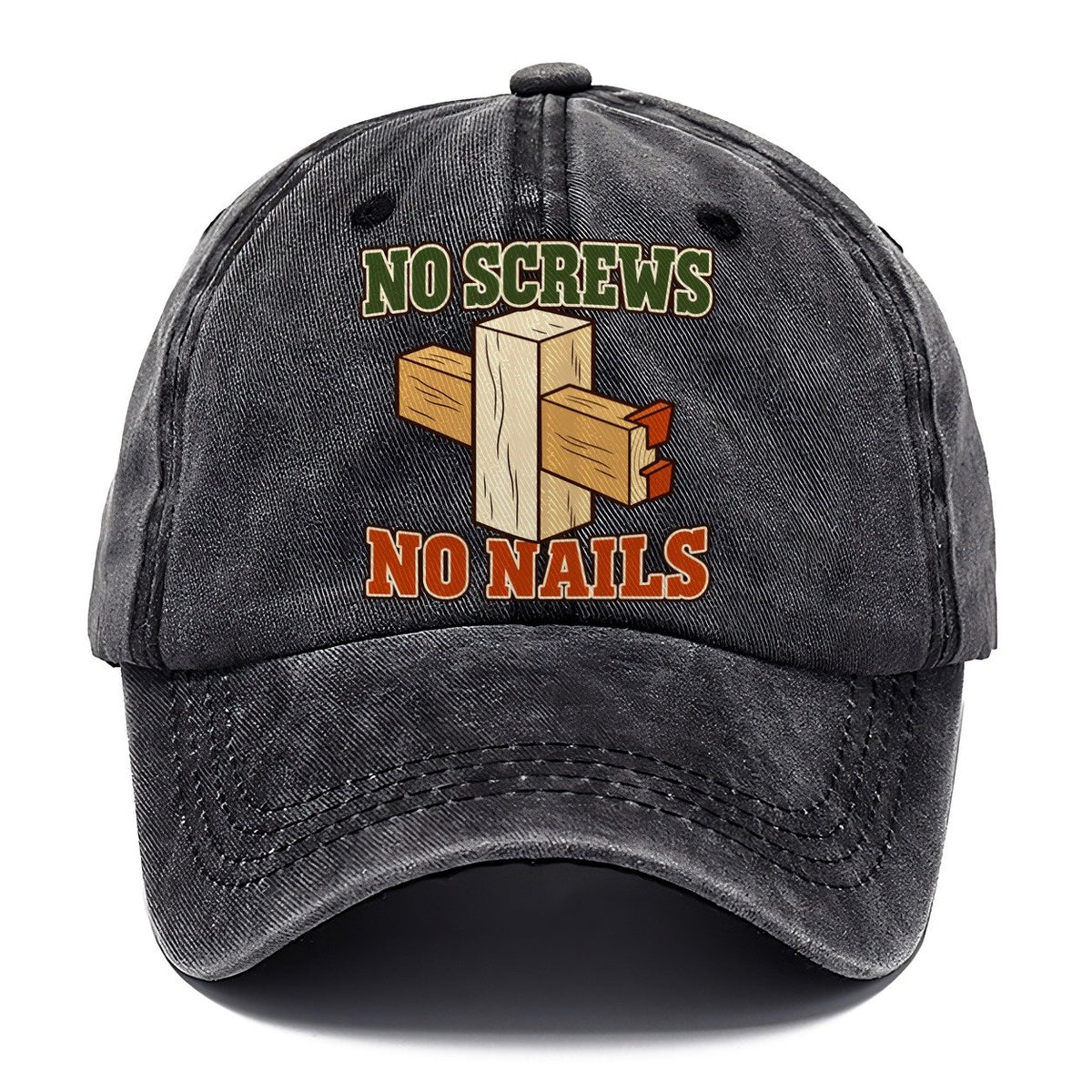 No Screws No Nails Woodworking Classic Cap – Graphite