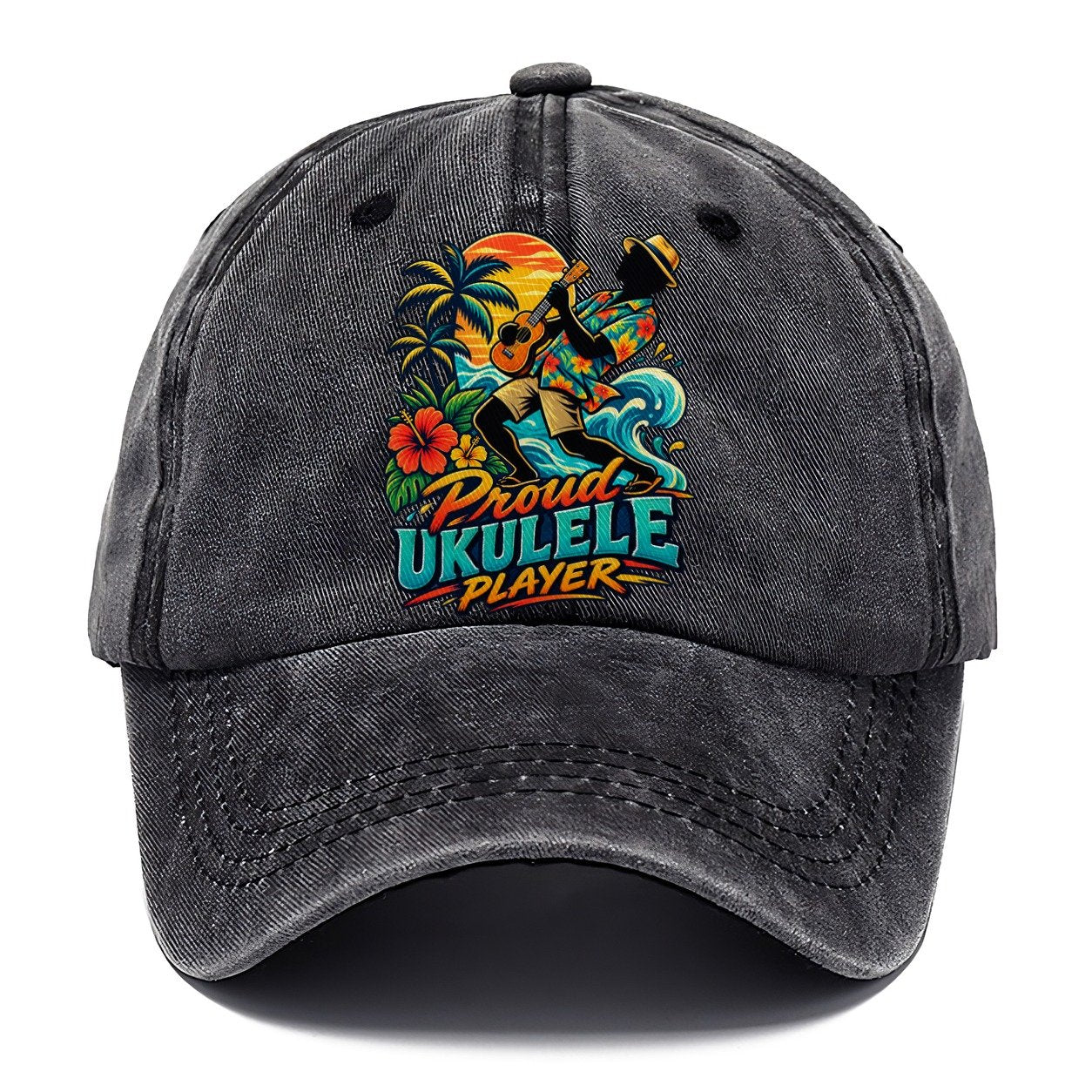 Proud Ukulele Player Music Instruments Classic Cap – Graphite