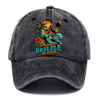 Proud Ukulele Player Music Instruments Classic Cap – Graphite