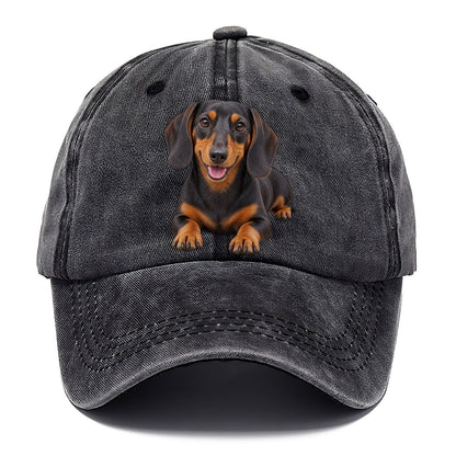 Dachshund Lying Down Top Breeds Classic Cap – Graphite