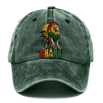 Ghana Lion Sunset Classic Cap – Forest Mist