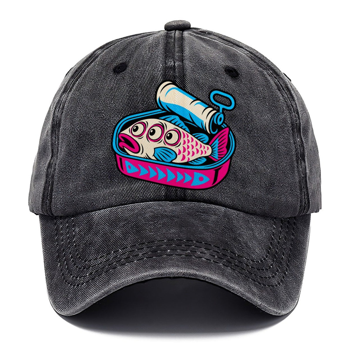 Three Eyed Sardine Tin Crazy Styles Classic Cap – Graphite