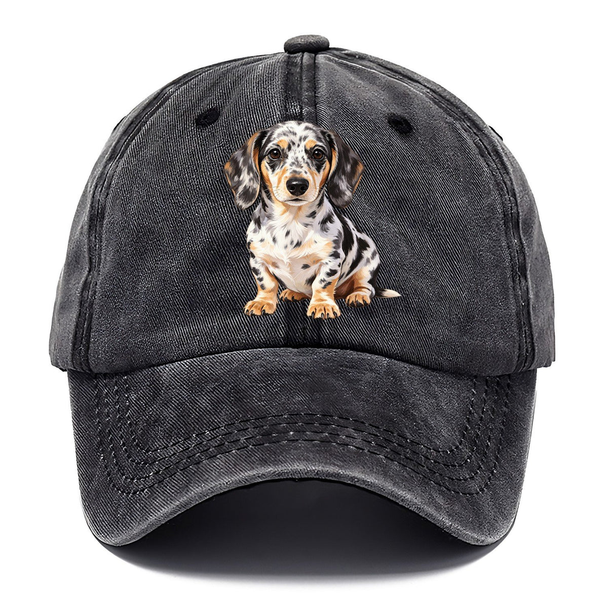 Dachshund Transparent Classic Cap – Graphite
