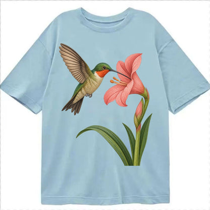 Hummingbird Haven Classic T-shirt – Light Blue