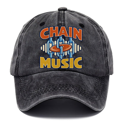 Chain Music Disc Golf Classic Cap – Graphite
