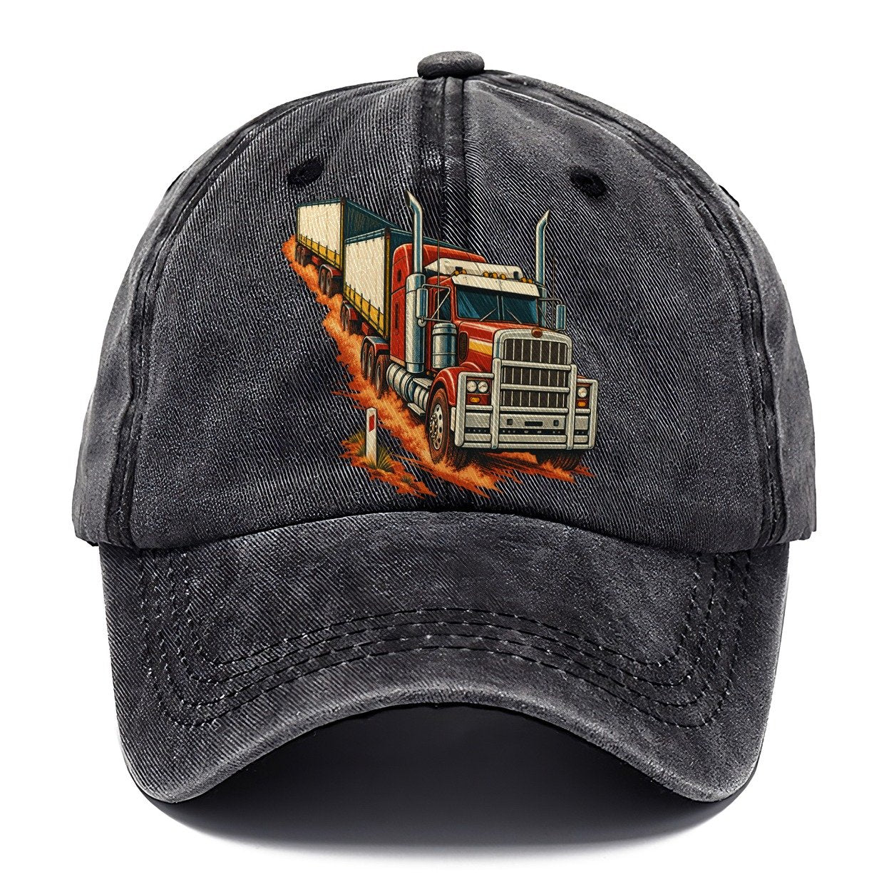 Generic Road Train And Red Dust Marker Australia Cultural Icons Classic Cap – Graphite