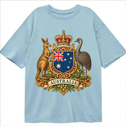 Heritage Coat Badge Classic T-shirt – Light Blue