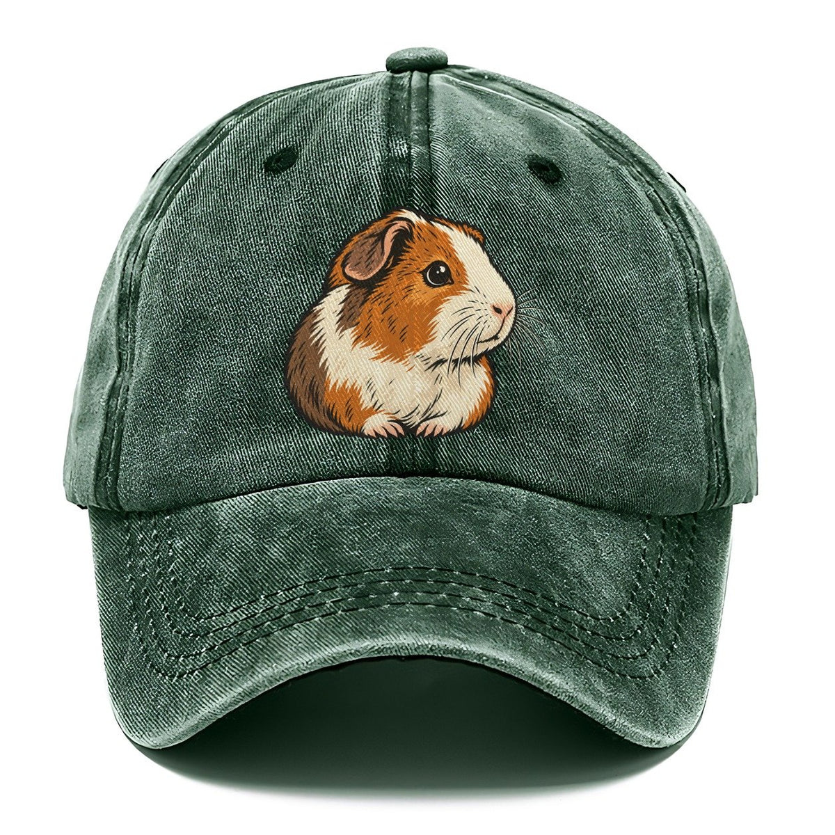 Guinea Pig Whisker Look Small Pet Logos Classic Cap – Forest Mist