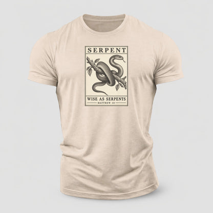 Serpent Specimen Plate Creature Canticle Cotton T-Shirt – Sand