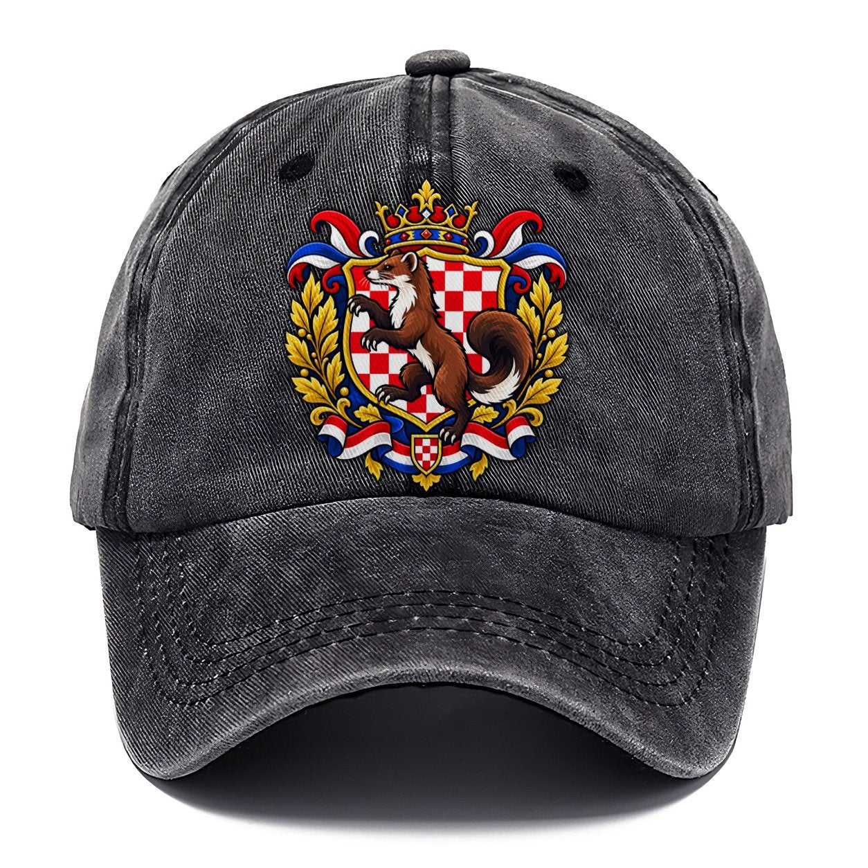 Croatia Heraldic Crest Country Logos Classic Cap – Graphite