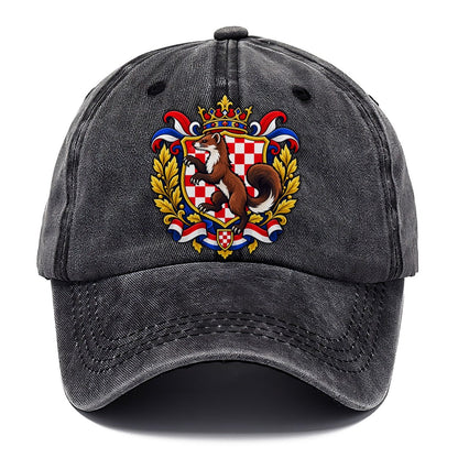 Croatia Heraldic Crest Country Logos Classic Cap – Graphite