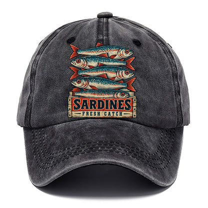 Sardine Crate Label Fishing Club Classic Cap – Graphite