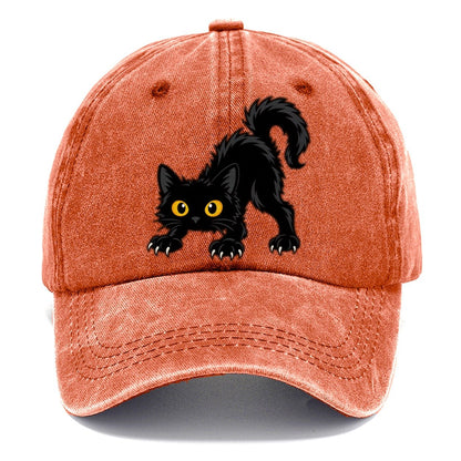 Bombay Arched Back Peeking Cats Classic Cap – Terracotta Clay