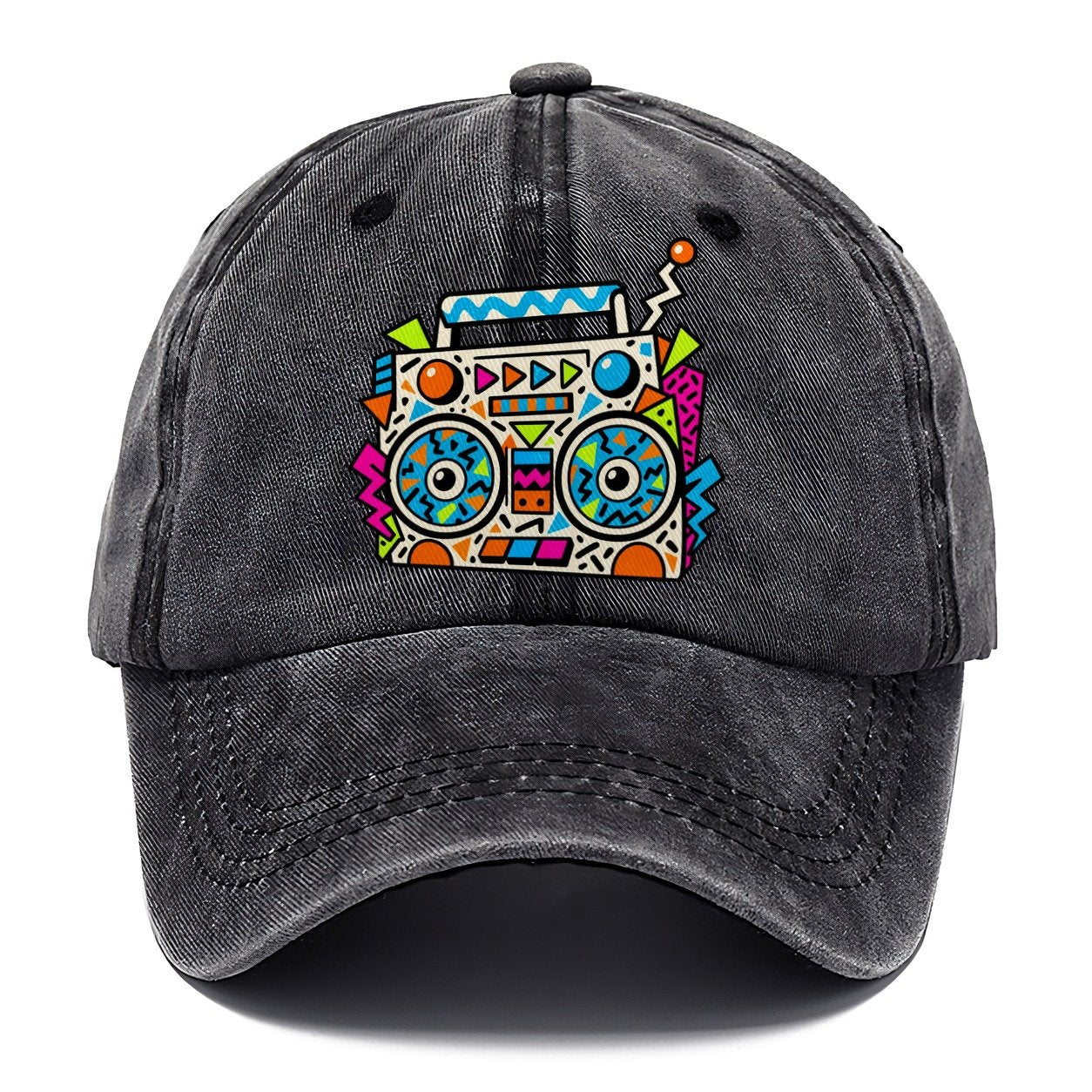 Zigzag Boombox Crazy Styles Classic Cap – Graphite