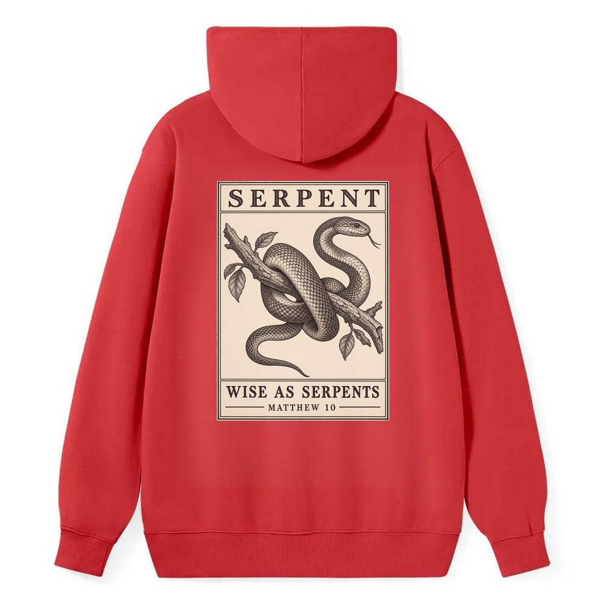 Serpent Specimen Plate Creature Canticle Classic Pullover Hoodie – Red