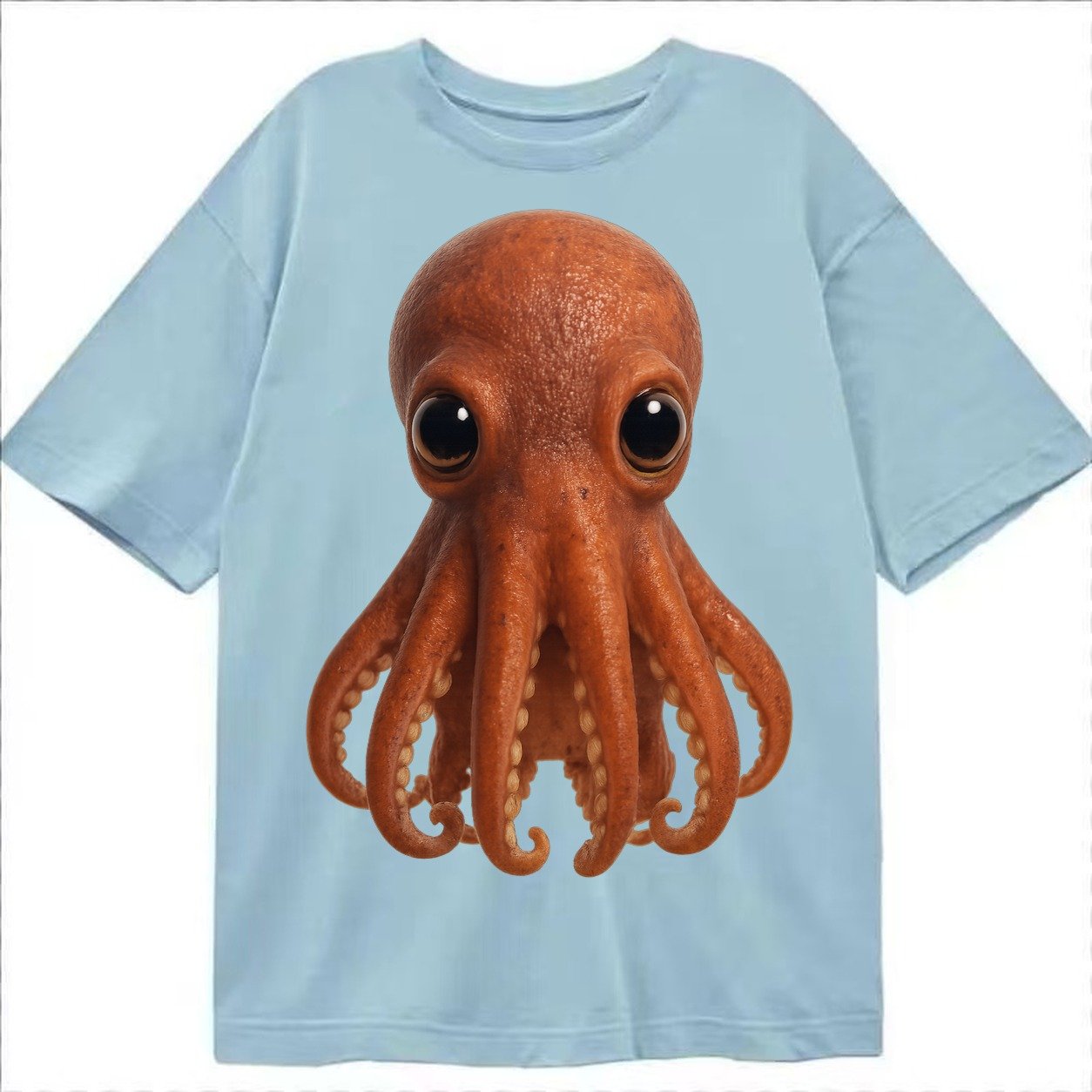 Baby Giant Pacific Octopus Reddish Smaller Tentacles Express Classic T-shirt – Light Blue