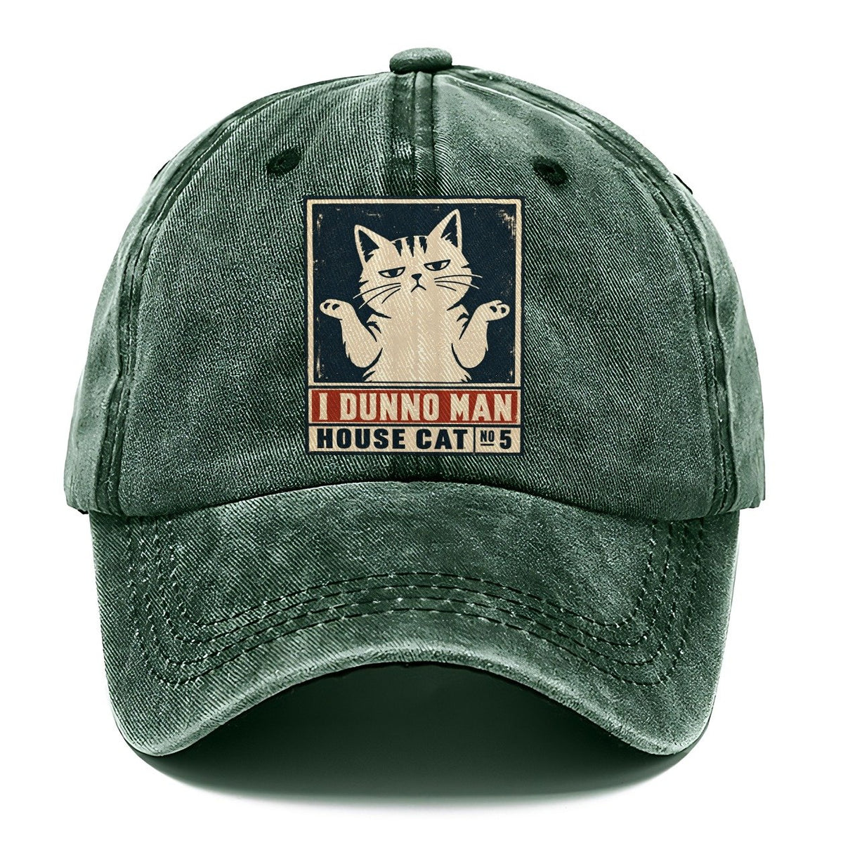 I Dunno Man Neko Says No Classic Cap – Forest Mist