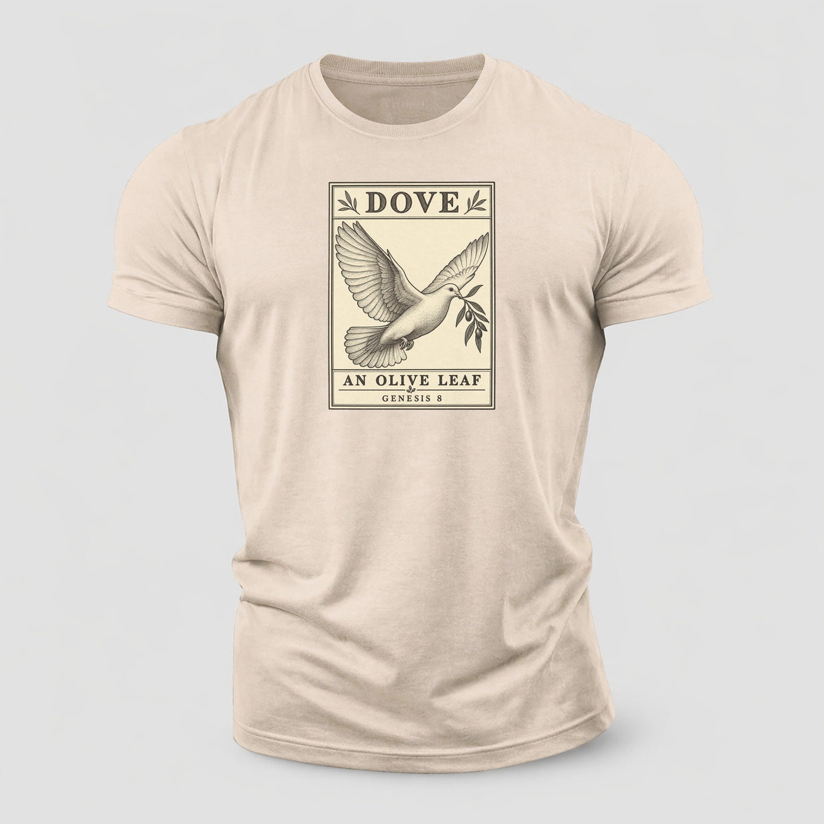 Dove Specimen Plate Creature Canticle Cotton T-Shirt – Sand