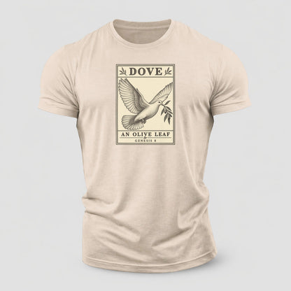 Dove Specimen Plate Creature Canticle Cotton T-Shirt – Sand