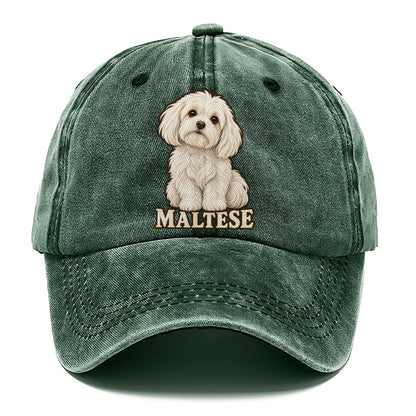Maltese Name Line Fan Favorites Classic Cap – Forest Mist