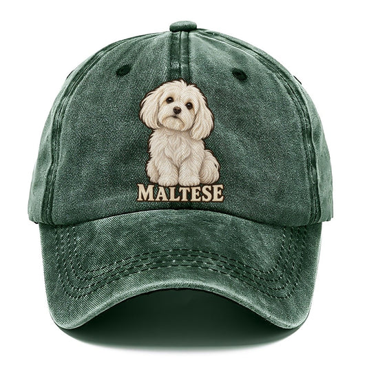 Maltese Name Line Fan Favorites Classic Cap – Forest Mist