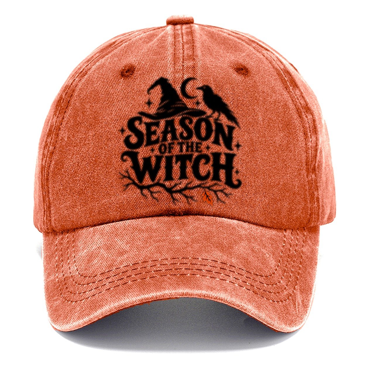 Season Of The Witch Slogan Witch Magic Classic Cap – Terracotta Clay