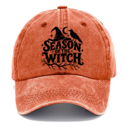 Season Of The Witch Slogan Witch Magic Classic Cap – Terracotta Clay