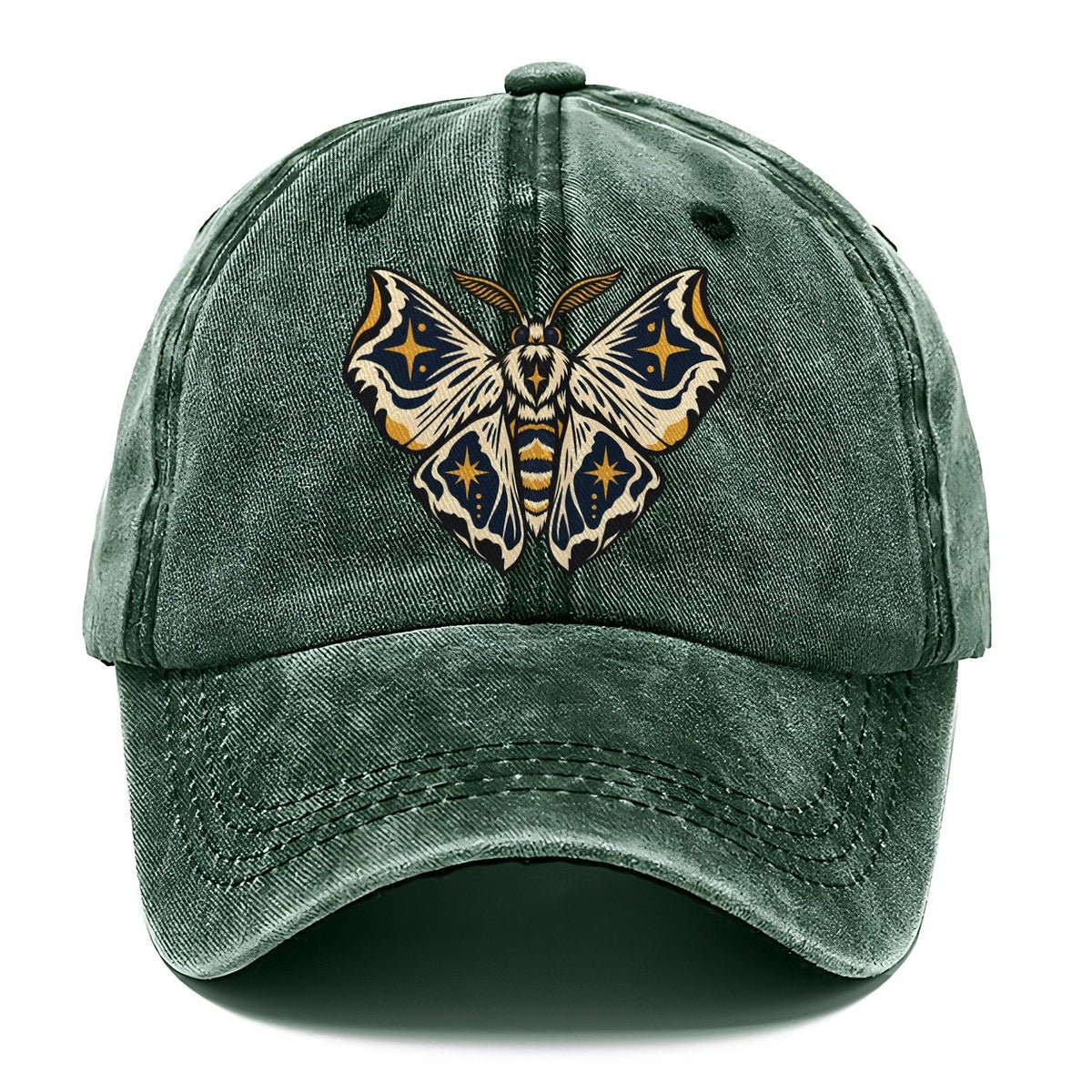 Moth Night Map Wings Sundown Familiars Classic Cap – Forest Mist