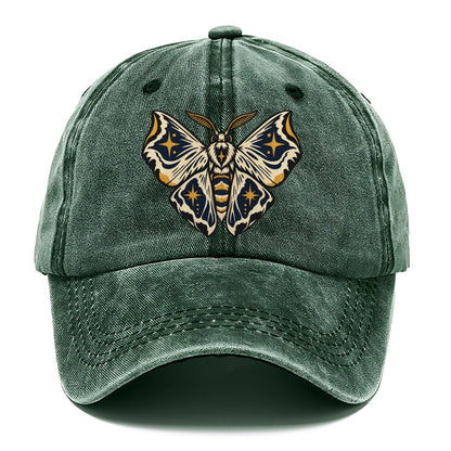 Moth Night Map Wings Sundown Familiars Classic Cap – Forest Mist