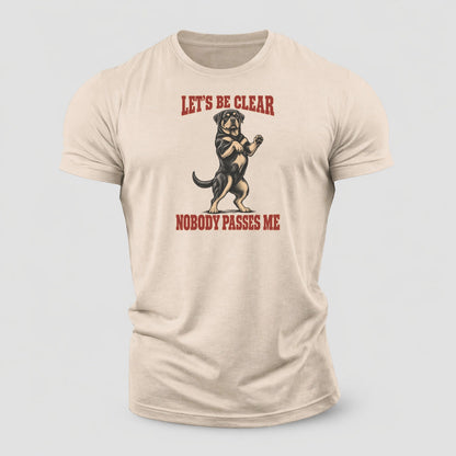 Rottweiler Dog Declarations Cotton T-Shirt – Sand